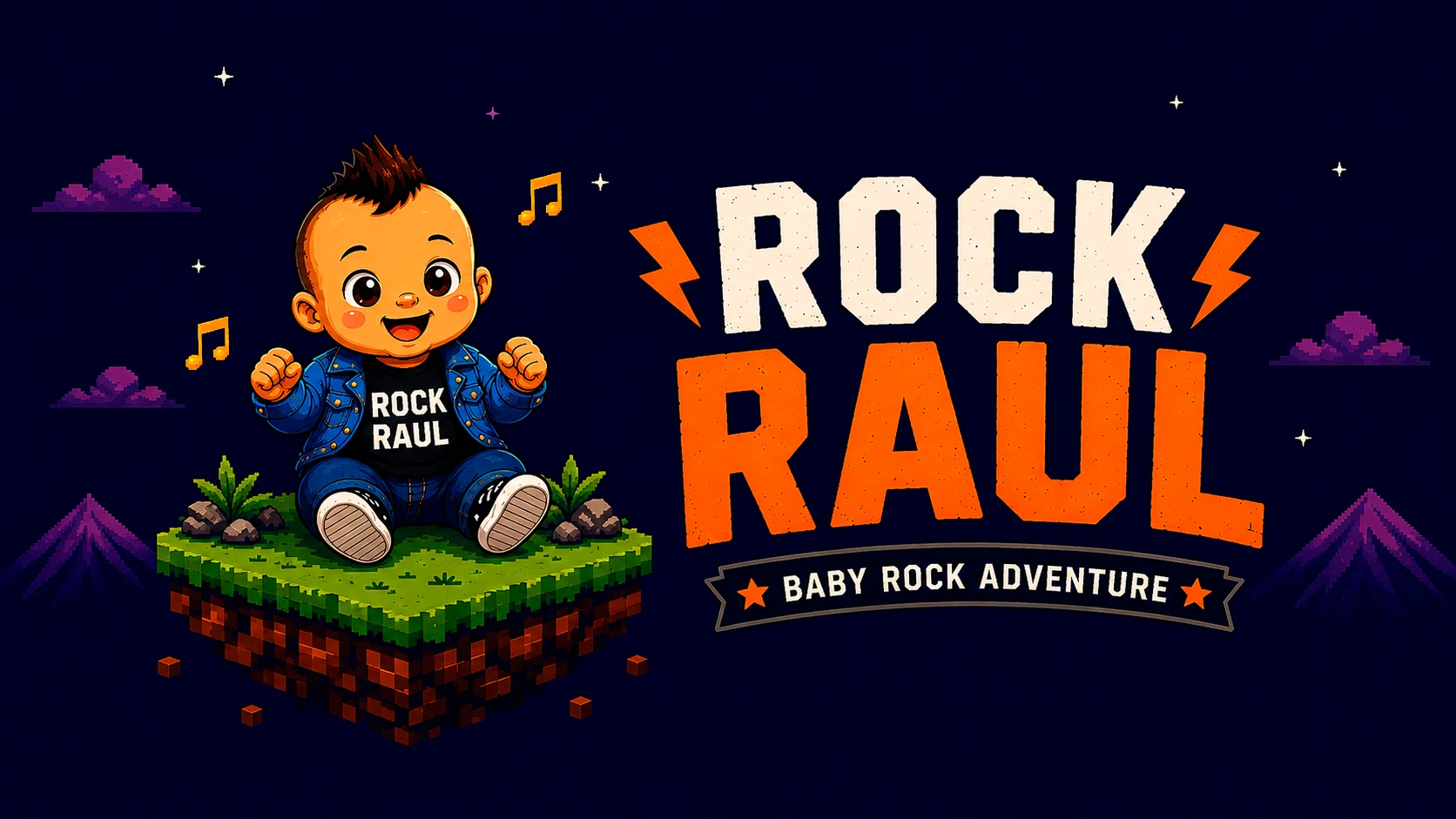 Capa oficial do jogo Rock Raul - Baby Rock Adventure